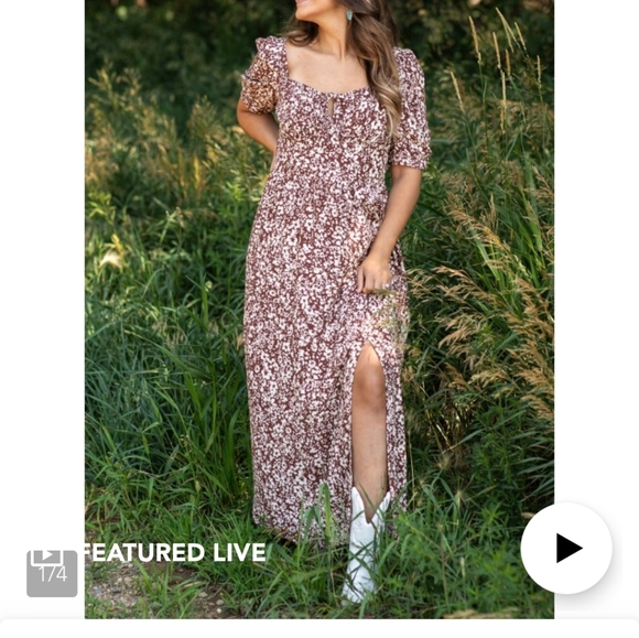 Becool brown floral maxi - Picture 9 of 10